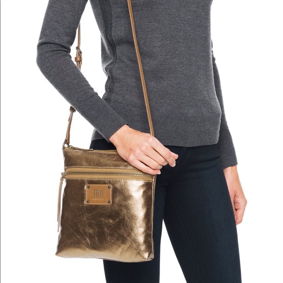 frye ivy zip crossbody nylon handbag